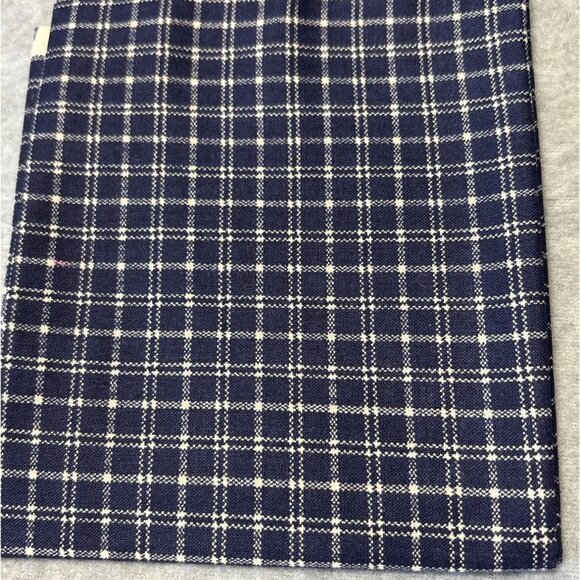 Cranston Print Works Navy White Checkered Cotton Fat Quarter 18" x 22" Fabric Se - Picture 1 of 5